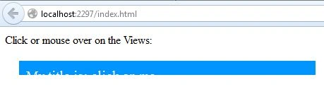 Hide on Mouse click