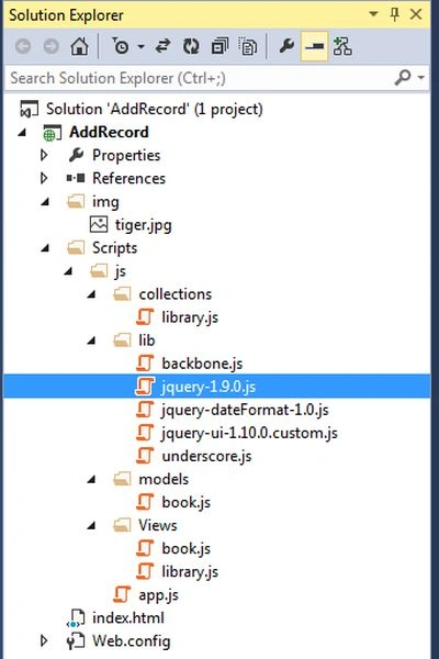 Solution Explorer