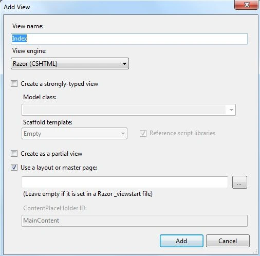 Add the Index View