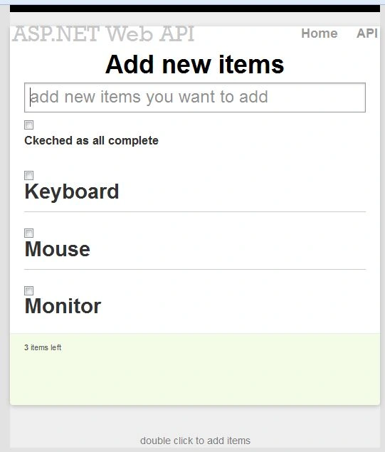 Add the Items