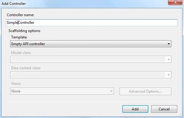 Add API controller