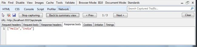 JSON Response