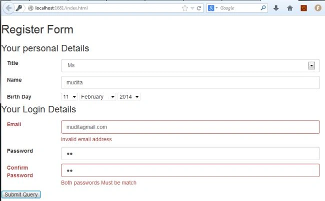 Display All Validation