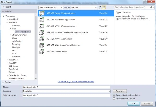 Select web application