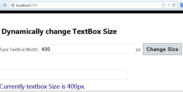 Increase size of Textbox
