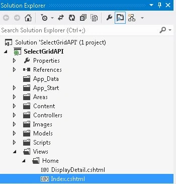 Select Index View