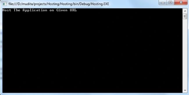 Confermation Message of Hosting