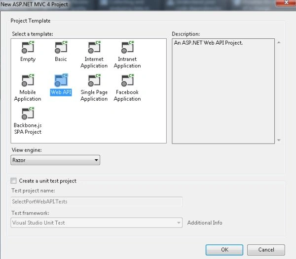 Select Web API
