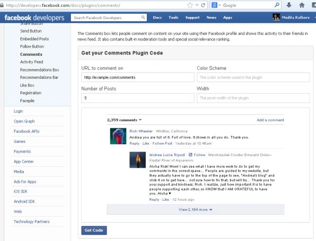 Comment page