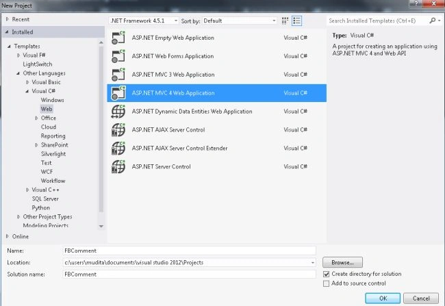 Select MVC Application