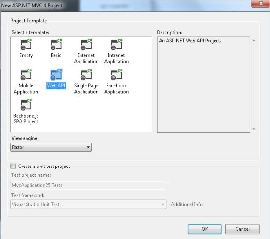 Select Web API