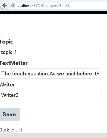 Edit the writer name