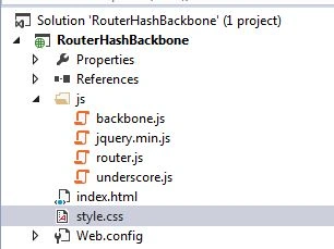 Solution Explorer View
