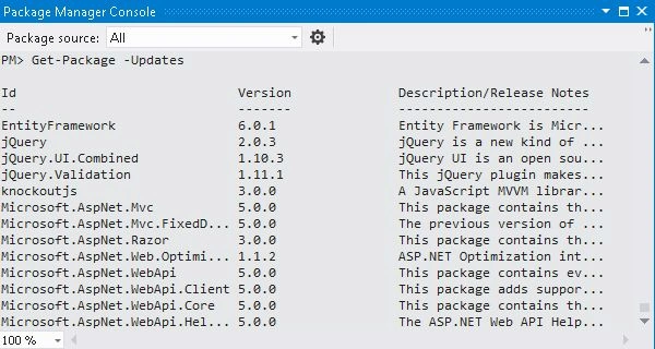 Find Updating Package