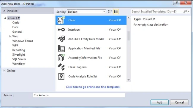 Add Model class