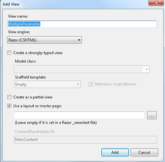 Add button