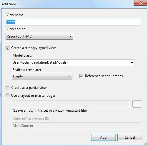 Select View setting