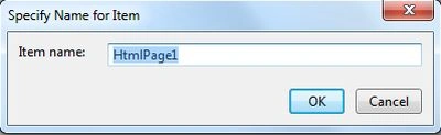 Set the name of page
