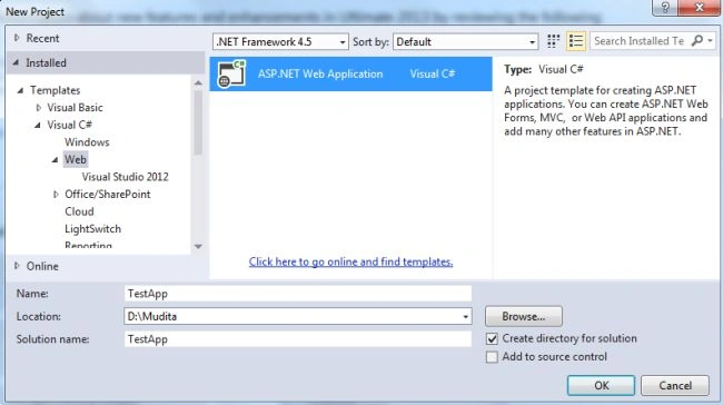 Create a Web Application