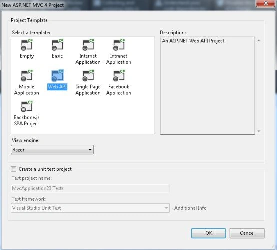Select Web API