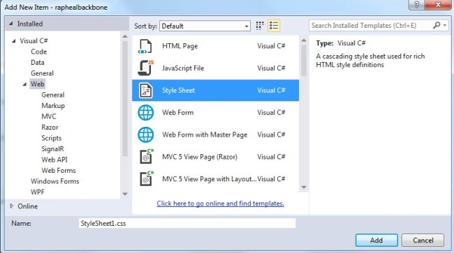 Add StyleSheet