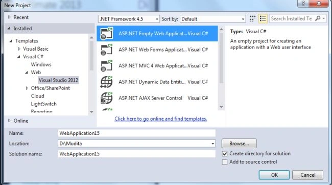 Add Web Application
