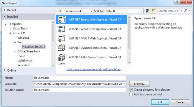 Select web application