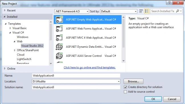 create Web Application