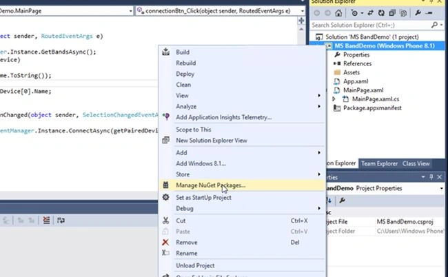 Manage NuGet Packages