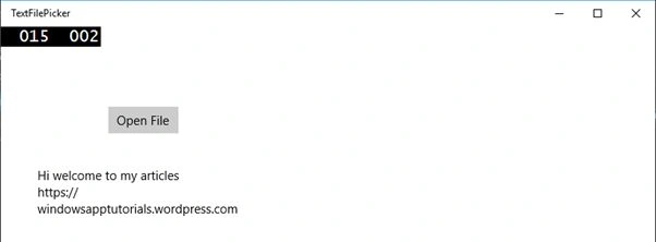 Open file