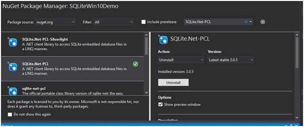 Install SQLite