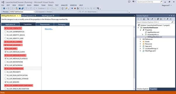 code behind page