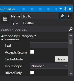 TextBox Properties in Windows Phone