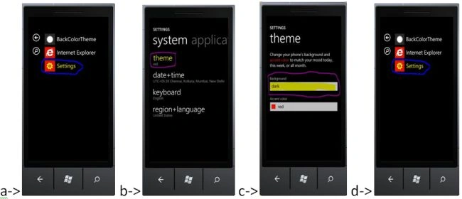theme in Emulator