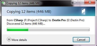 Copying a file from Source to Destination