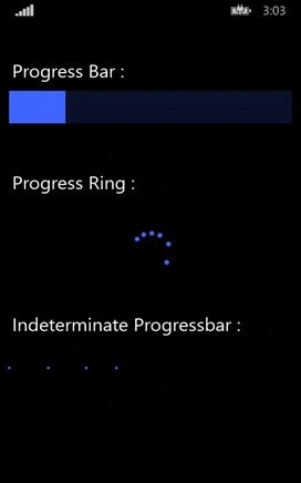 Progress baar in Windows phone