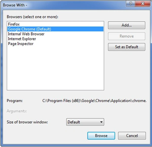 defautt browser