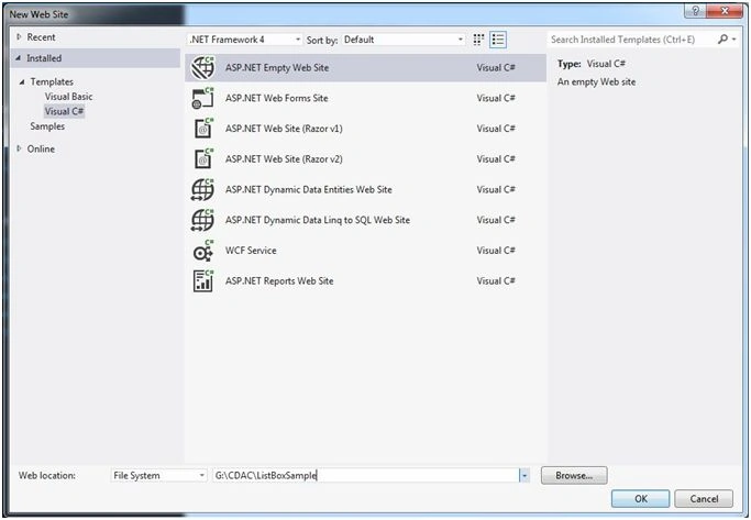 ASP.NET web site project