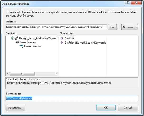 Add Service Reference