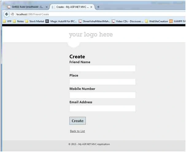 CREATE view of FREIND