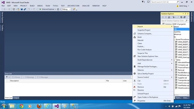 Importing Schema