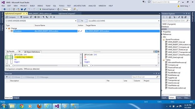 Updated Stored Procedure