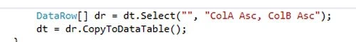 data row code