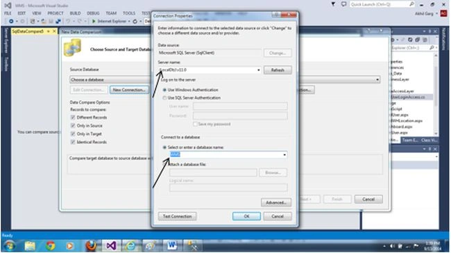 connect to database
