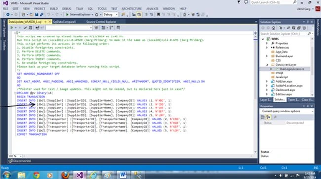 insertion scripts