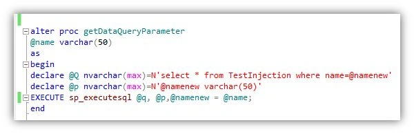 parameterized queries