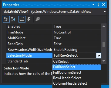 Mode property