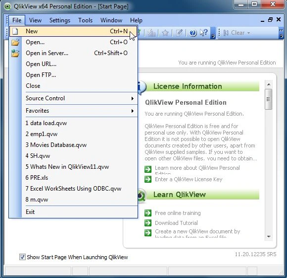 After clicking New option