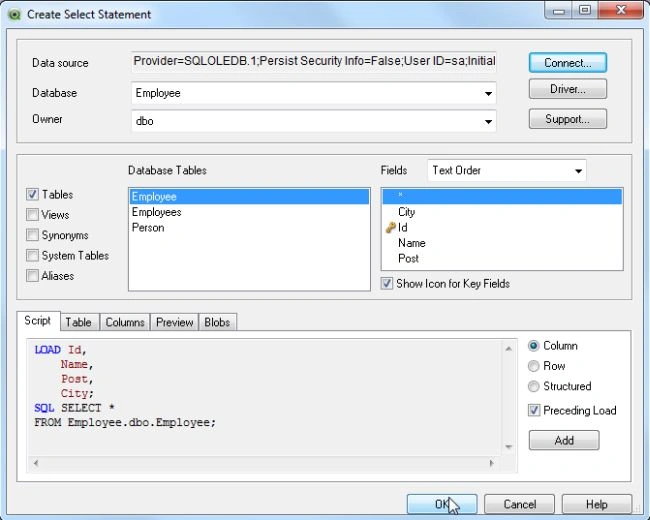 import data