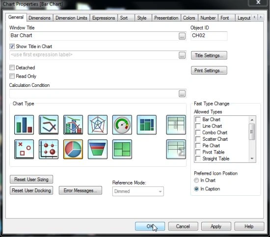 select chart